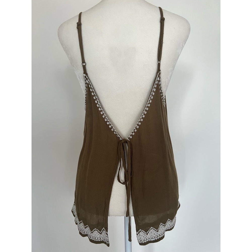 Ecoté Draped Backless Tank - Picture 3 of 3